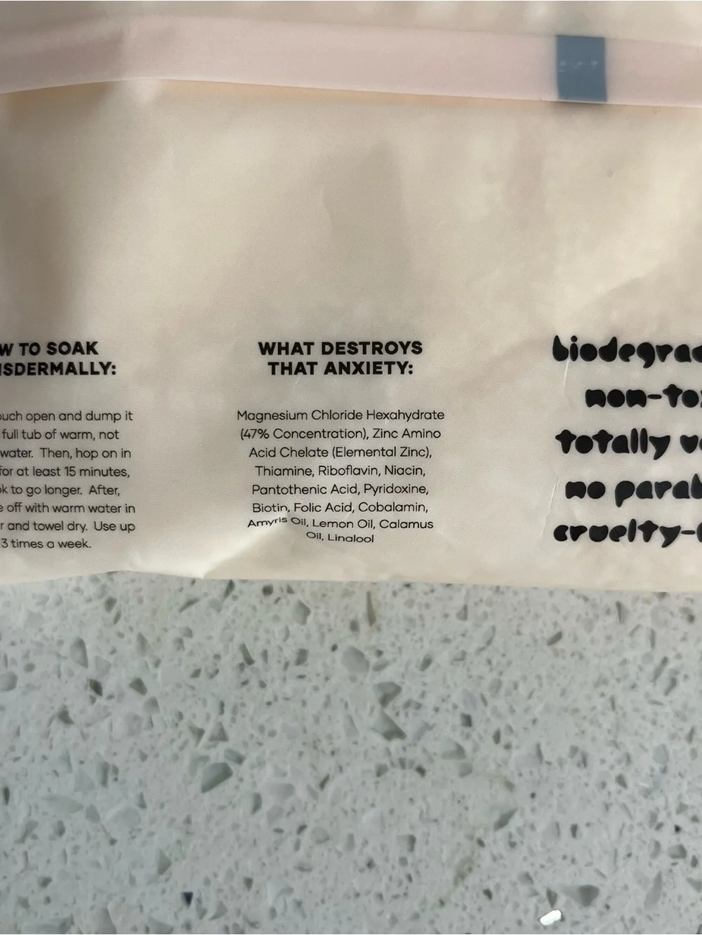 Flewd Anxiety Destroying Anti-Stress Bath Treatment Bath Salts 10oz One Bath